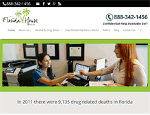 Tablet Screenshot of floridahousedetox.com